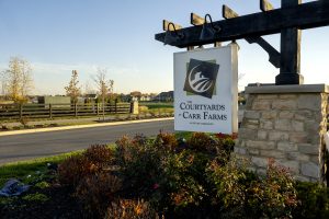 Courtyards at Carr Farms sign
