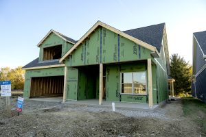 Home being built at the courtyards at carr farms exterior